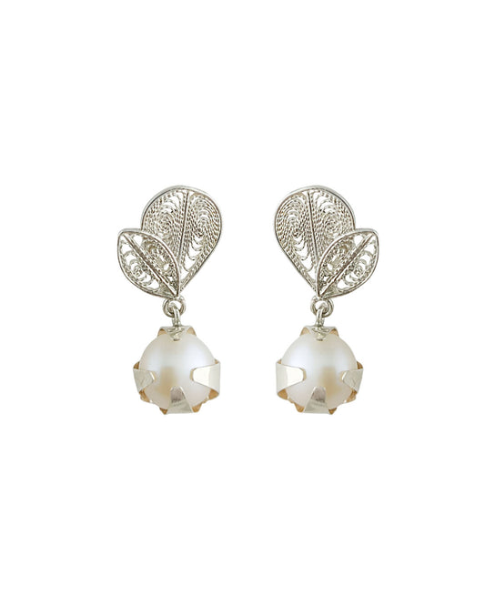 Aretes filigrana plata ley 950 Nora