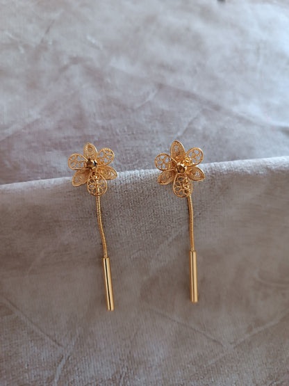 Aretes filigrana doble función Esther