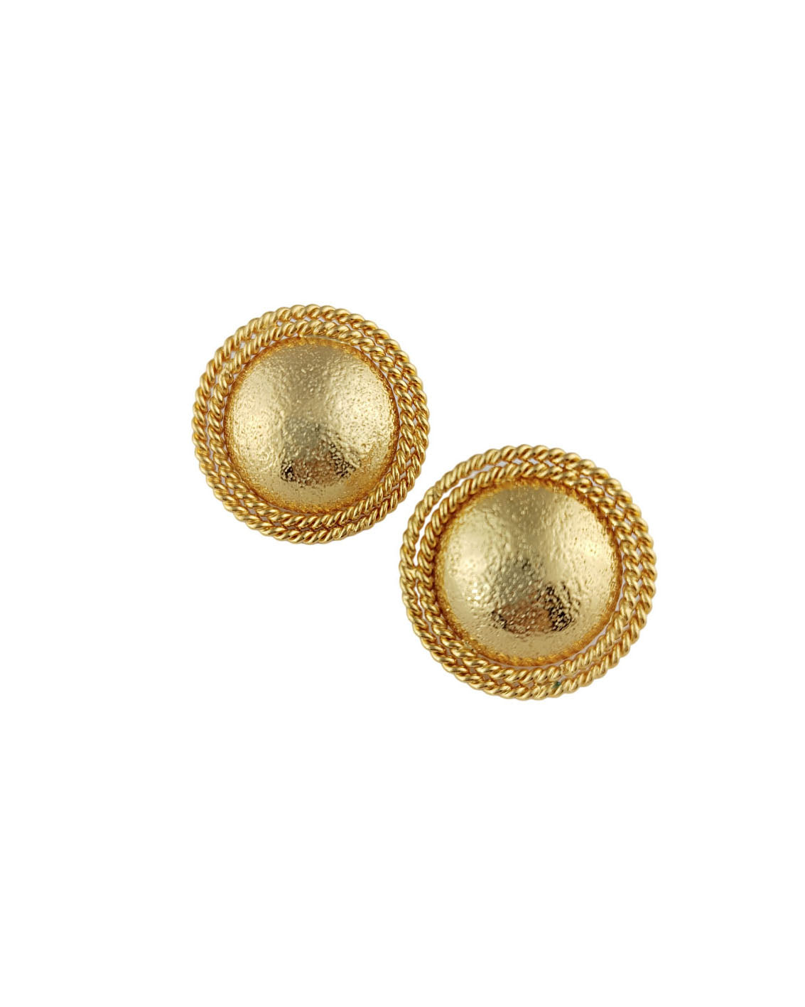 Aretes Topos circular doble aro 3 cm