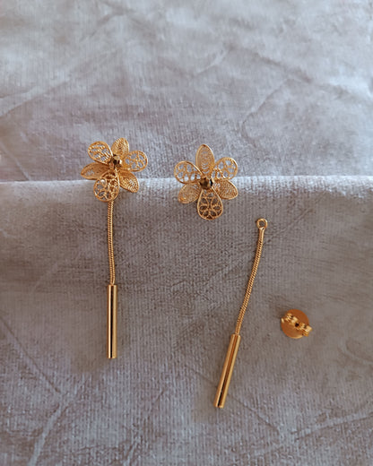 Aretes filigrana doble función Esther