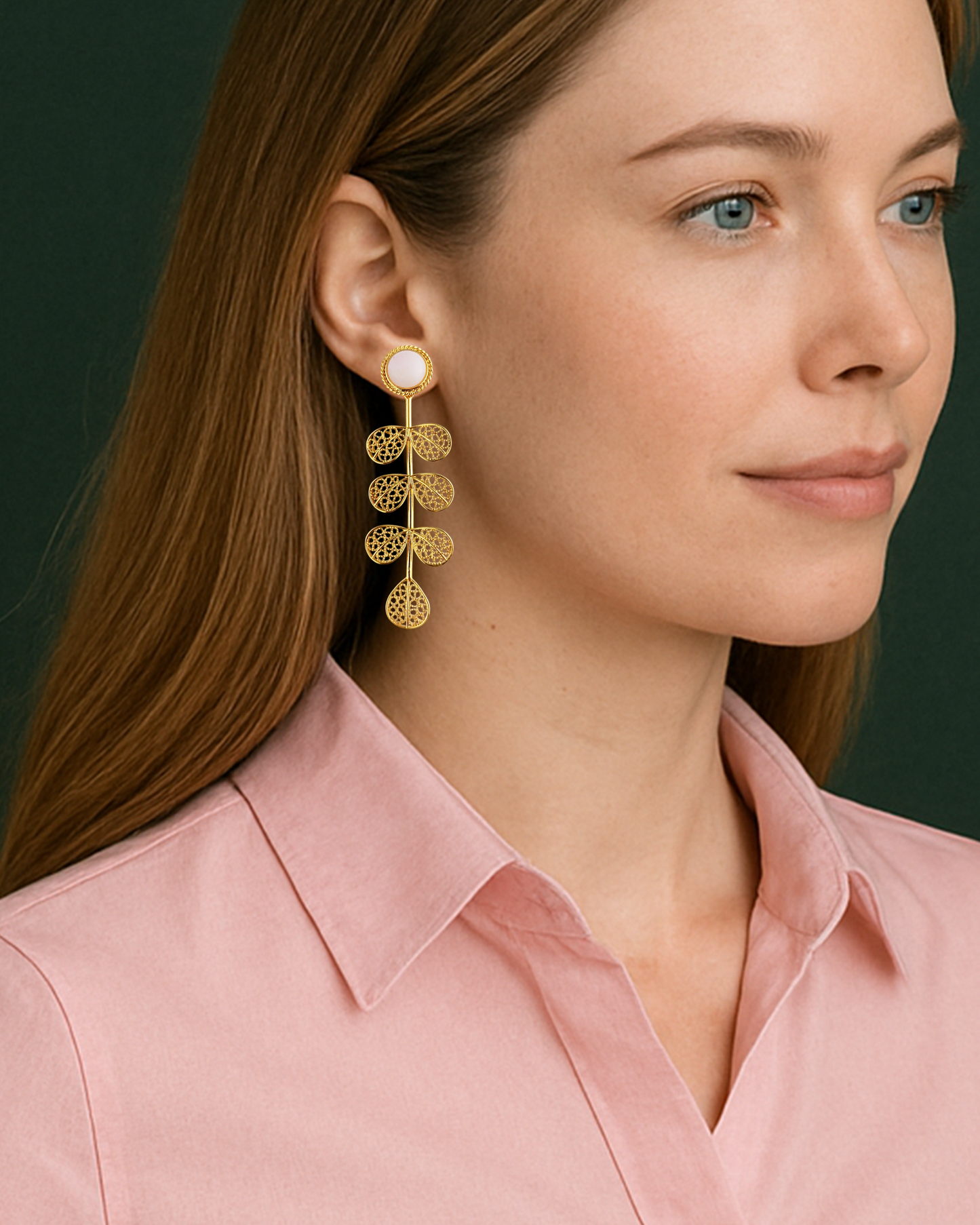 Aretes largos filigrana Hada